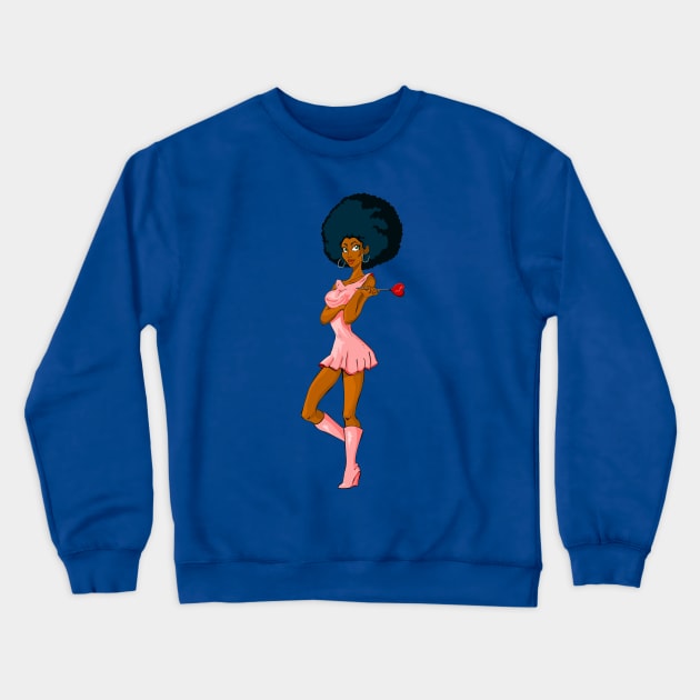 CandyGirl Crewneck Sweatshirt by AnishaCreations